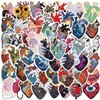 Artistic Heart Stickers Pack 50 PCS |Stickers for Adults,Car,Laptop,Water Bottles,Stickers