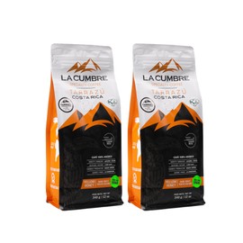 La Cumbre Specialty Coffee Whole Bean Medium Roast, Arabica Beans, Low Acid, Gourmet Whole Bean, Vegan, Kosher & Keto Friendly, Yellow Honey Process 12 oz, 2 Pack
