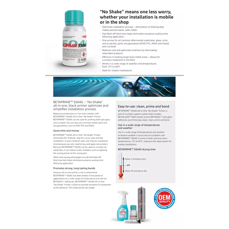 Dow / Dupont 5504G Automotive Pinchweld, Glass All in One