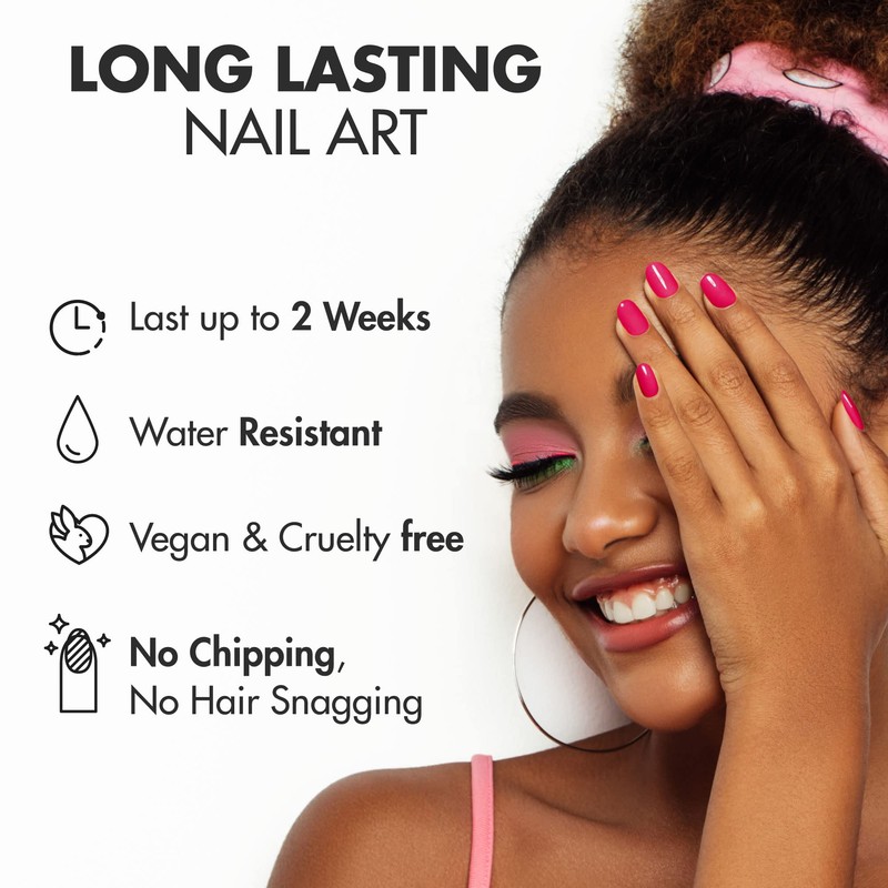 MoYou London Semi-Hardened Gel Nail Strips, Nail File & Wooden