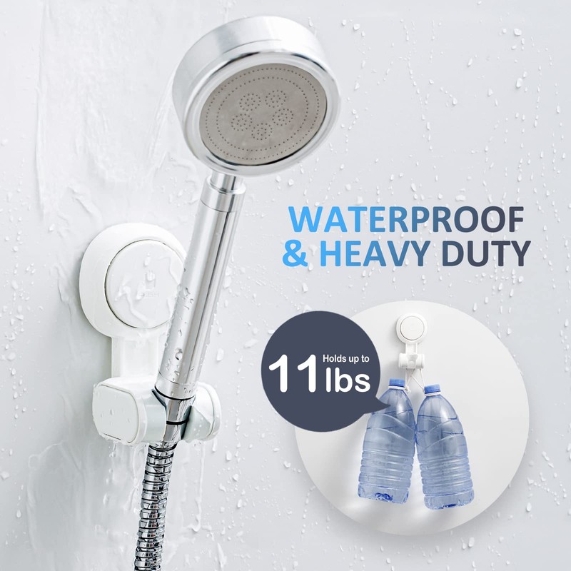 TAILI Shower Head Holder Suction Cup No Drilling Waterproof &