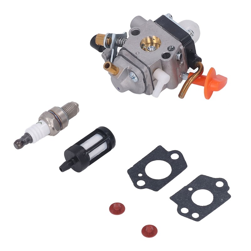 String Trimmer Carburetor Replacement 41801200610 Spark Plug Fuel Filter Gasket
