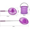 3 Pack Butterfly Nets with Folding Water Buckets，Telescopic Butterfly Nets，Extendable
