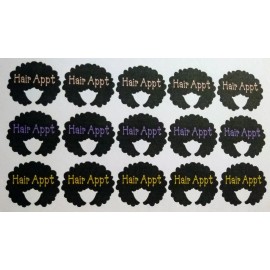 Unbranded 15 Hair Appt Female Woman Black African American stickers