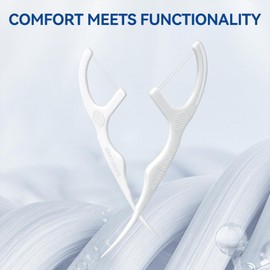 Super Deer Floss Picks (200 Count)-Twin-Line, Tooth Picks Flossers with Sure-Zip Bag, Helps to Fight Tooth Decay and Keep Your Teeth Clean, Flossing Sticks for Family