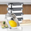 BEFOY 4PCS Stainless Steel Food Storage Container with Lids Bento