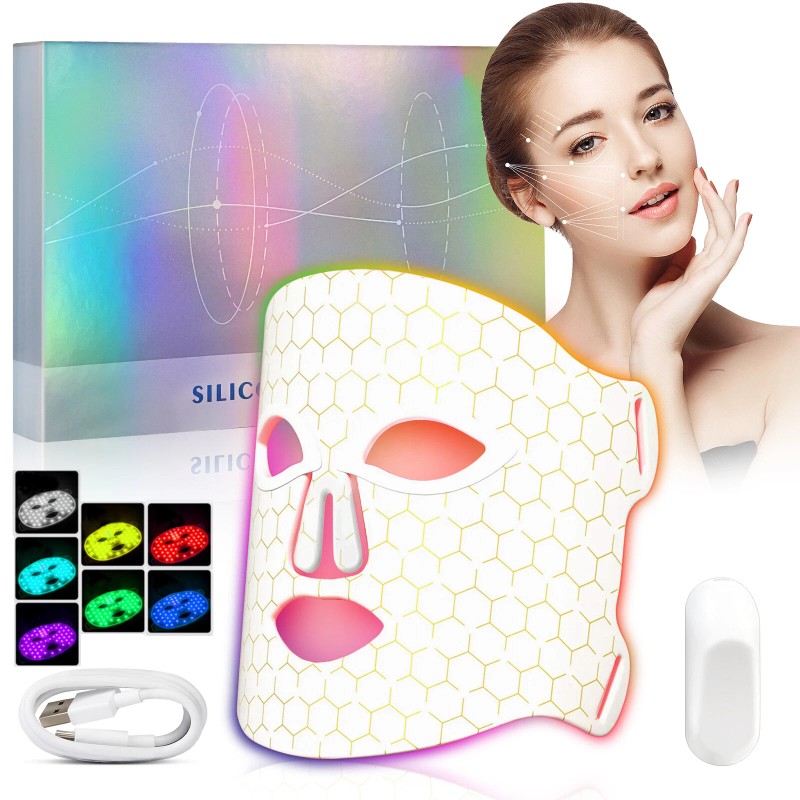7 Colors Photon Face LED Mask Red Light Therapy for