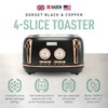 Haden Dorset 4 Slice Wide Slot Stainless Steel Toaster with