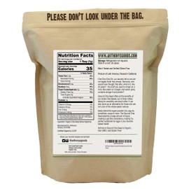 Anthony's Organic Ground Chia Seed, 1 lb, Finely Ground, Cold Milled, Gluten Free, Non GMO