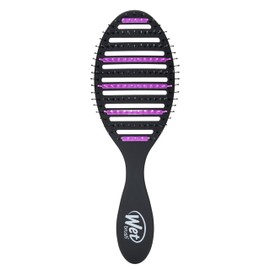 Wet Brush Wet Brush Refresh and Extend Speed Dry Black Detangling Hair Brush -Vented Design and Ultra Soft HeatFlex Bristles Are Blow Dry Safe -Removes Dirt Excess Oils and Impurities-Charcoal Infused Bristles