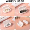2 Pcs Earplug Cases, Small Ear Plug Holder Cases Portable