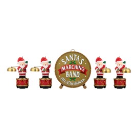 Mr. Christmas 6 in. Animated Santas Marching Band