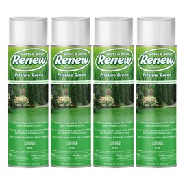 ‎Seymour Paint 20-602 Grass and Shrub Renew, Pristine Green – Professional-Grade Brown Spot Concealer, Easy Point and Spray Application (17 oz). (Pack of 4)