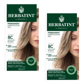 Herbatint Tinte Herbatint Sin Amoniaco 8c Rubio Claro Ceniza Pack 2pzs