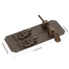 Furniture Door Handle, Chinese Style Antique Copper Gate Handle Cabinet