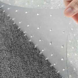 tonchean Clear Plastic Floor Runner, Carpet Protector/Non-Slip Floor Runner Prevent Carpet Rugs from Scratching Tearing Wearing, 72 x36 Pets Scratch Stopper