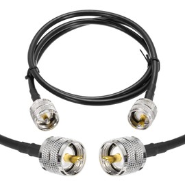 sourcing map 1PCS RG58 Coaxial Cable 3ft/0.9 M, UHF PL-259 Male to Male Coax Cable 50 Ohm Low Loss Cable for CB Radio, Ham Radio, Antenna Analyzer