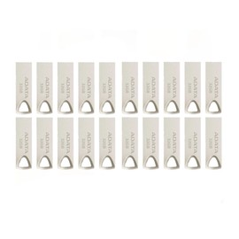 PSA Kit 20 de memorias USB 32gb ADATA AUV210-32G-RGD Color Plateado Velocidad 2.0 Carcasa de Acabalado Metálico Liso de Alta Calidad COMPUTO Y PAPELERIA