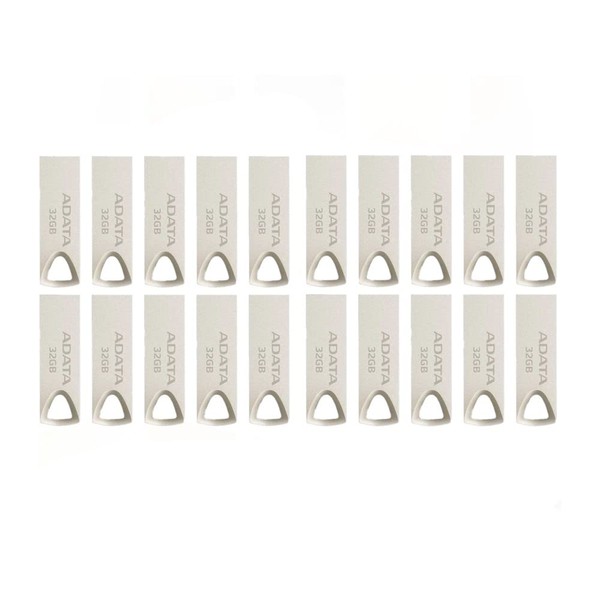 PSA Kit 20 de memorias USB 32gb ADATA AUV210-32G-RGD Color