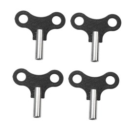 TEHAUX 4pcs Practical Iron Clock Winding Keys Durable Clock Winding Tools for Personal Professional Use Comfortable Grip with Slip Design for Vintage