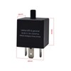 DKMOTORK 0051 3-Pin CF13 JL-02 Adjustable Electronic Flasher Relay for