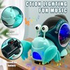 OUFOTAT Baby Toddler Electric Crab Toy - Luminous Snail Toy