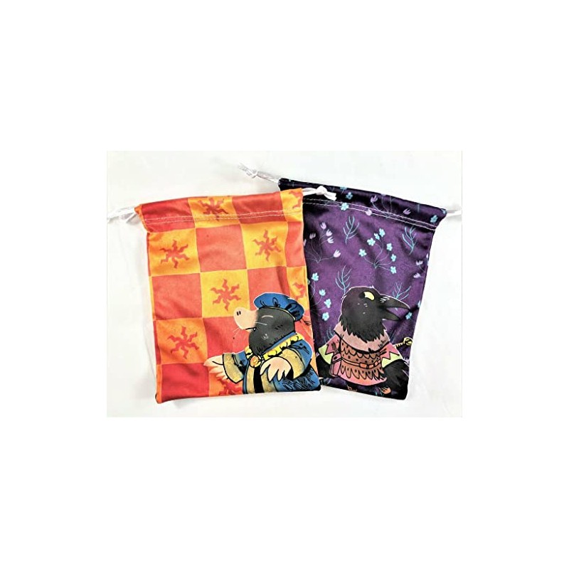 2 Promo Drawstring Microfiber Bags for Root Board Game Underworld
