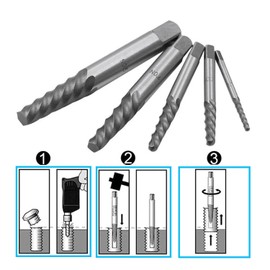YUENTOEN 10 Piece Screw Extractor Kit, Cobalt HSS Left Hand Drill Bits Set, Ez Out Stripped Screw Set for Removing Broken Bolt and Rounded Nut