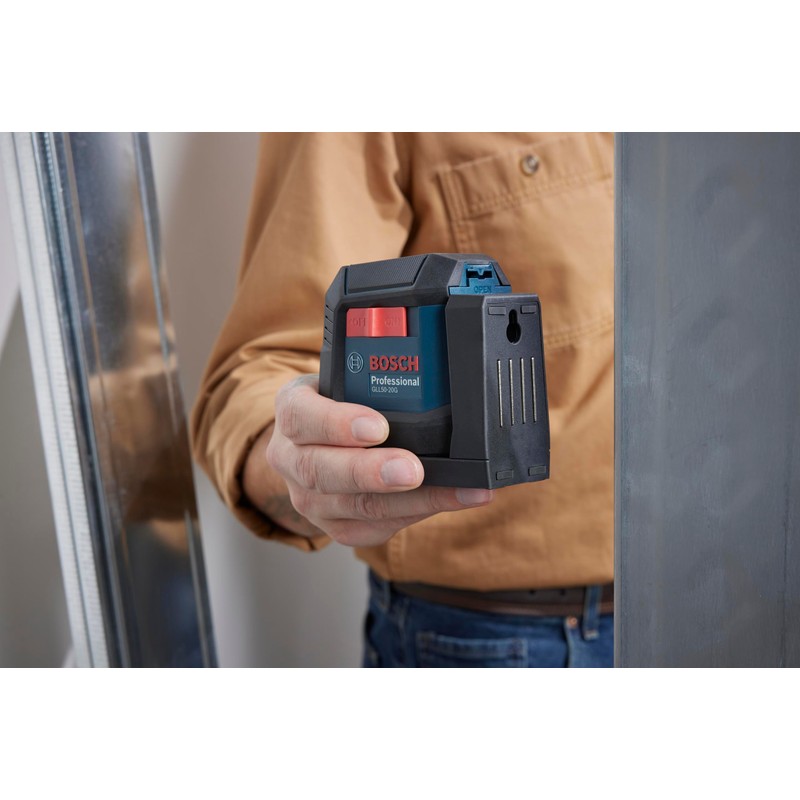 BOSCH GLL50-20G 50 Ft Green-Beam Self-Leveling Cross-Line Laser, Includes Integrated