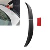 3pcs Rear Trunk Spoiler Kit ABS Adjustable Wearproof Heat Resistant