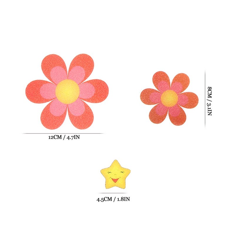 Mingzhe Beautiful Flower Shape Bathroom Waterproof Non Slip Sticker for
