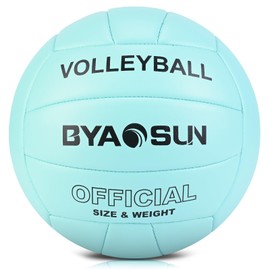 BYAOSUN Volleyball, Beach Volleyball, Soft Volleyball Ball for Indoor, Outdoor, Beach, Size 5 Volleyballs for Beginners, Teenagers, Adults
