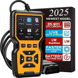 OBD2 Scanner Diagnostic Tool - Check Engine Light Code Reader, Reset Function, Data Stream, I/M Readiness, Full Features, Modes 6 & 8, for All 1996+ Vehicles, Automotriz Scanner