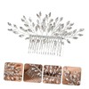 WOONEKY Bride Bridesmaid Rhinestone Crystal Hair Comb Fashionable Easy to