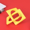 Modern Geometric Sculpture Yellow Knot Statue Decor, Home Yellow Bookcase