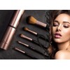 Pinselset Make-Up Luvia, Travel Set Espresso, 5 Kosmetikpinsel Inkl. Schminkpinsel