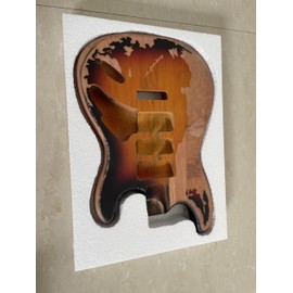 Relic Electric Guitarr Body H-S-H Stratocaster Style Nitro Top Alder Wood Guitarr Body DIY Heavy Relic Guitarr Body 3 Tone Sunburst