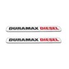 2X 6.6l Duramax Die-sel Allison Emblem Fender Door Hood Tailgate