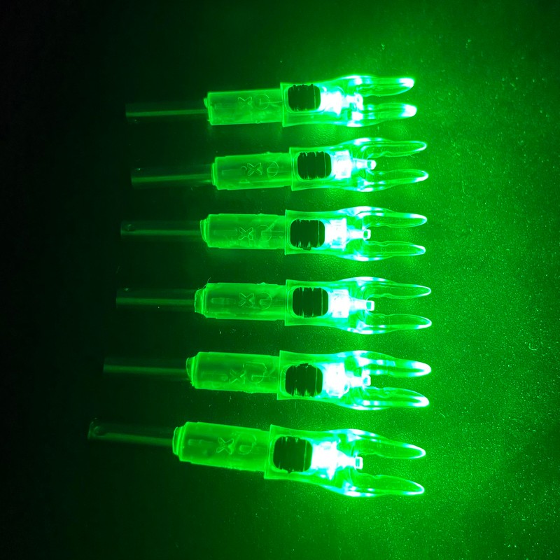 12 Pack X Lighted Nocks Universal Fit for Arrows with