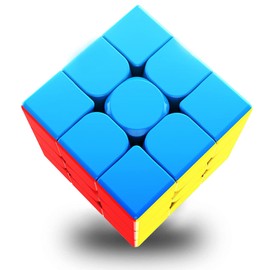 Speed Cube 3x3,Original Magic Cube Puzzle Toy,Full Size 2.2'' Advanced Version,QYTOYS Speed Cube,Easy Turning & Smooth Play Durable Puzzle Cube Toy Stickerless ABS-Colour Cube