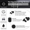 PATIKIL Hex Socket Cap Screw 5/16-18 x 5/8" Flat Head
