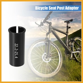 Partuto 2 Pcs 22.2mm to 25.4mm Bike Seat Post Tube Adapter Reducing Sleeve Replacement
