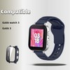 QHBAMD Band and Case for Gabb Watch 3, Soft Silicone