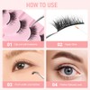 AUYAO Natural Half Lashes Half False Eyelashes,10Pcs Cat Eye Wispy