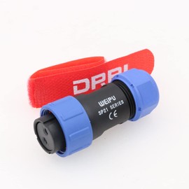 DRRI Weipu SP2110/S2 2-Pin Female Waterproof Aviation Round Connector 12V 30A Plug for BLUETTI Input