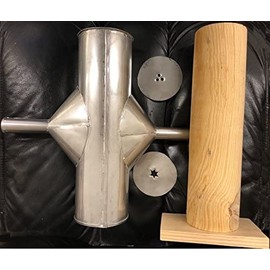 Made in Mexico 12" Mejicana Churrera Churro Maker Churros Manual Hand Machine Metal/Wood w/2 molds