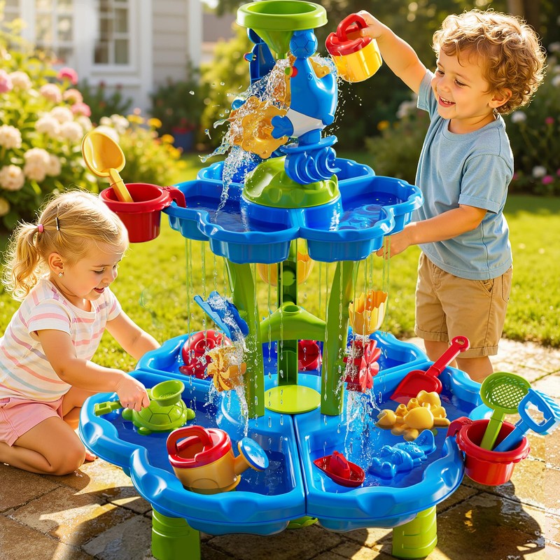 JUKUDAHU Toddler Water Table for Kids Ages 4-8 - Outdoor