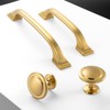 BEROSSA 10 Pack Brushed Gold Cabinet Pulls 3-3/4 Inch Gold