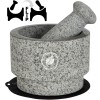Laevo Mortar and Pestle Set (Large) | Gray Granite |