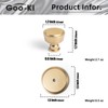 Goo-Ki 6 Pack Cabinet Knobs with Backplate Champagne Bronze Drawer